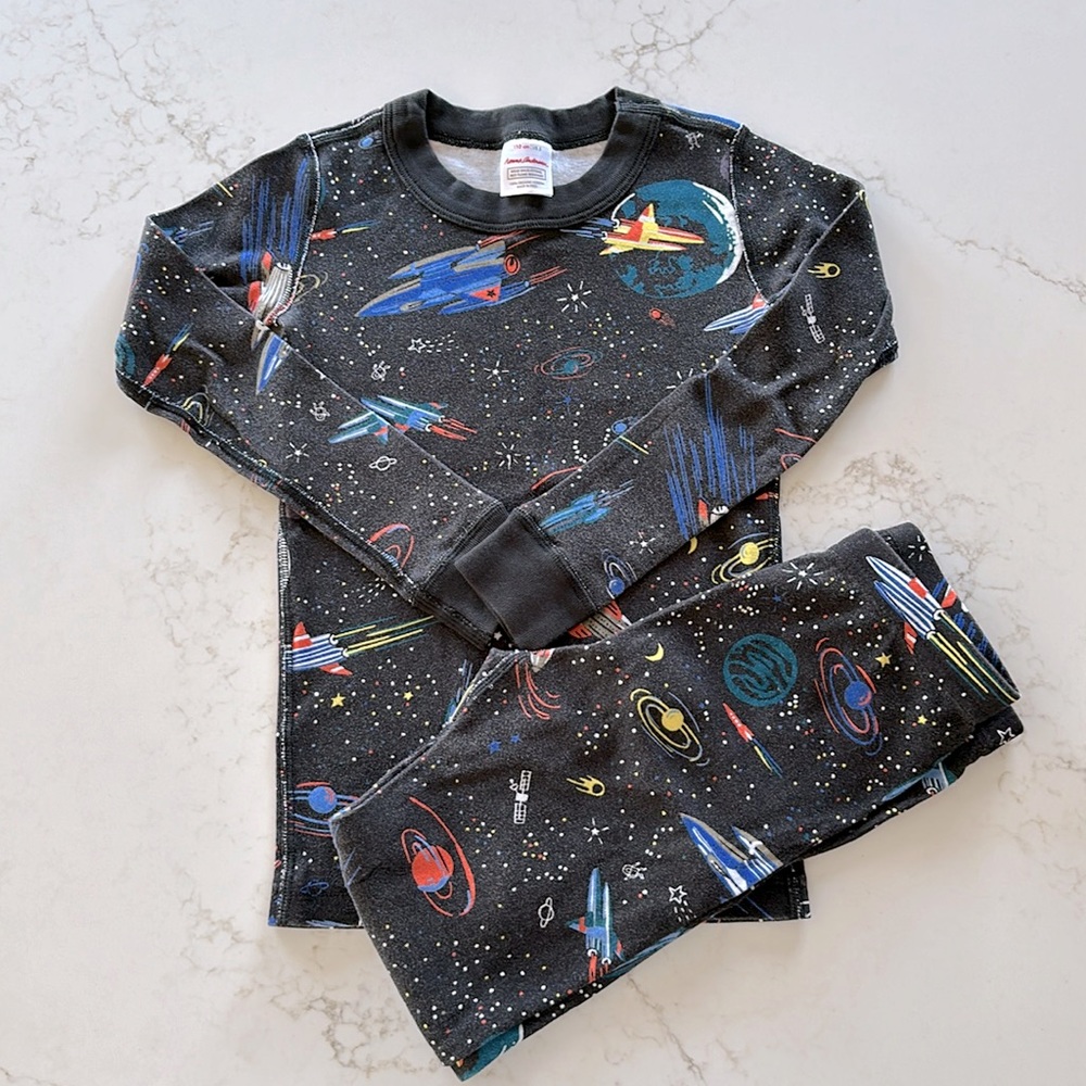 Hanna Space Long John Pajamas